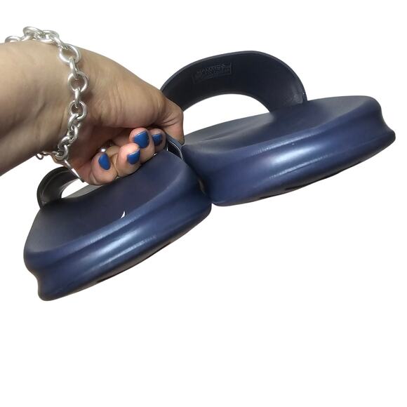 NAUTICA Men sz11 Navy 3D letter logo Slipon Slippers. Beach. Relaxing. Cruise.‎ - Picture 6 of 8